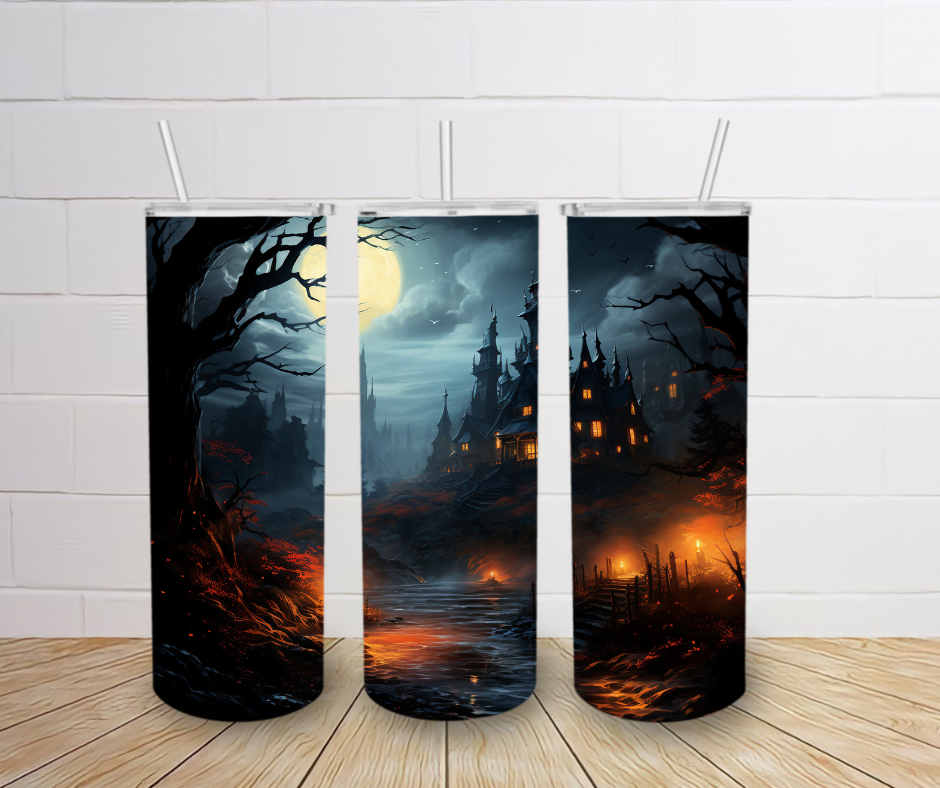 20oz Haunted House Tumbler