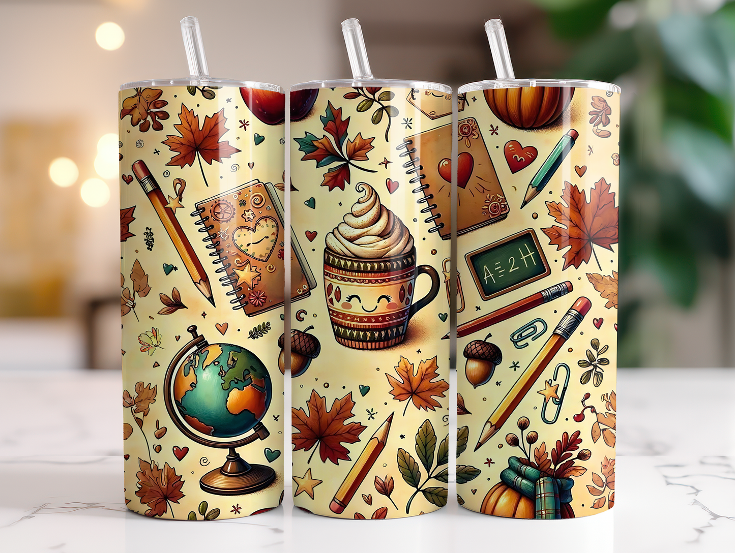 20oz Fall Teacher Artsy Tumbler