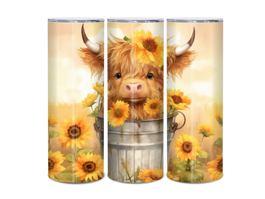 20oz Highland Cow baby tumbler