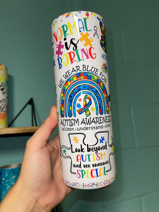 20oz  Autism  Awareness Tumbler