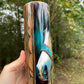 Teal horse tumbler