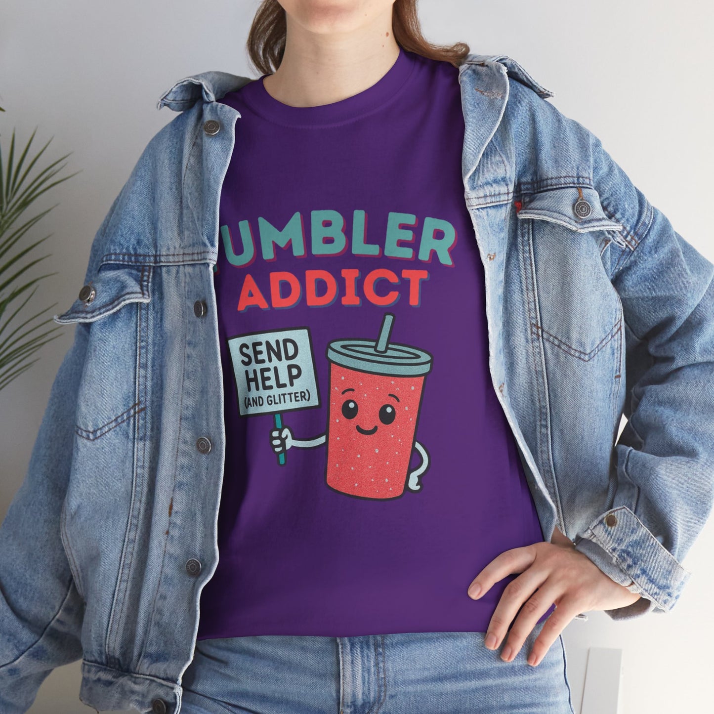 Tumbler Addict Tee, Unisex Cotton Tee