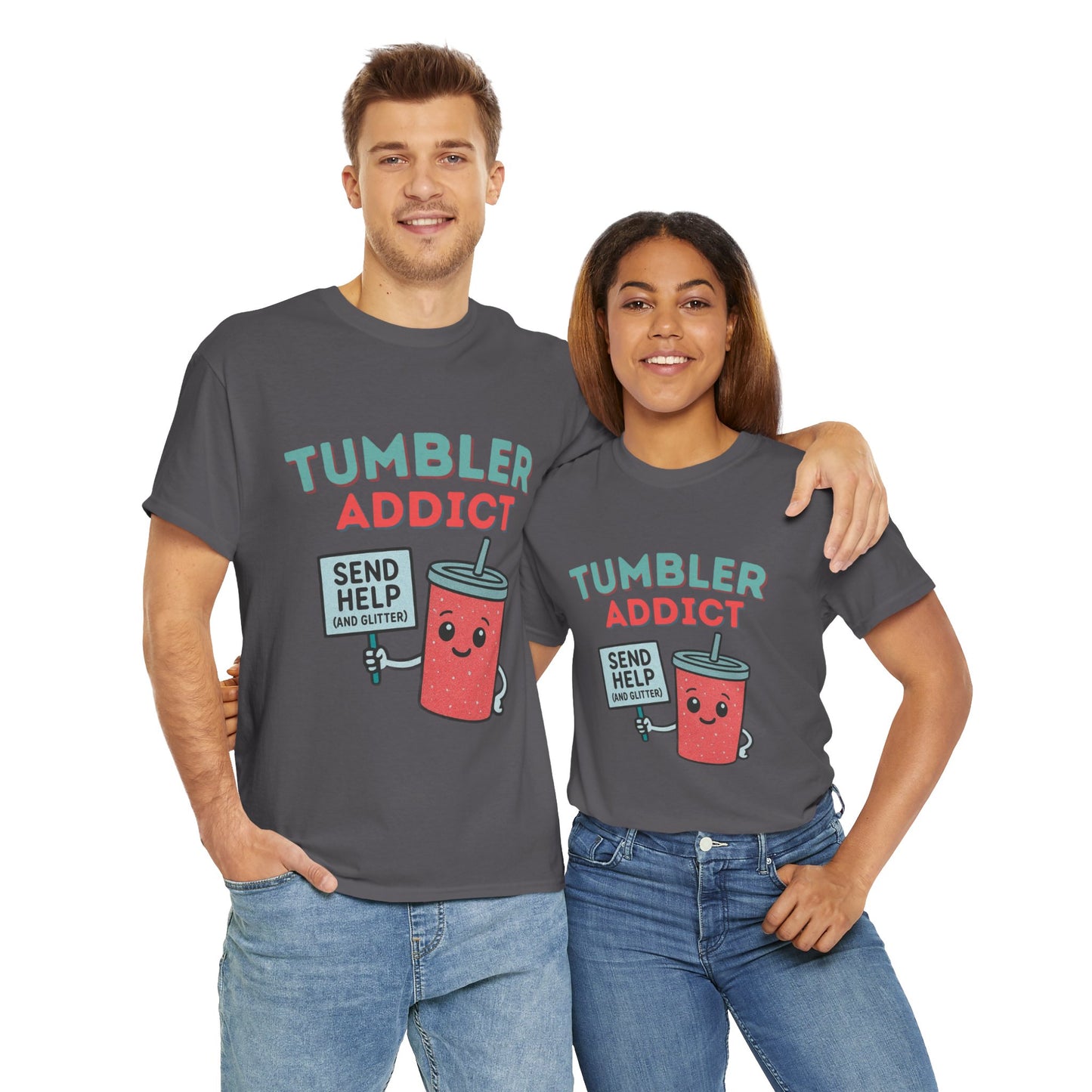 Tumbler Addict Tee, Unisex Cotton Tee