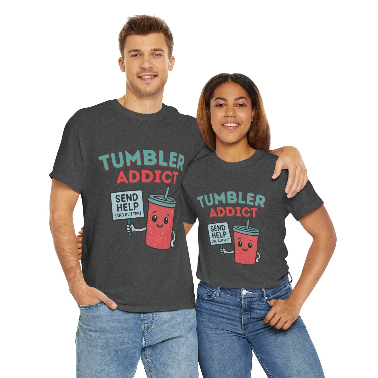 Tumbler Addict Tee, Unisex Cotton Tee