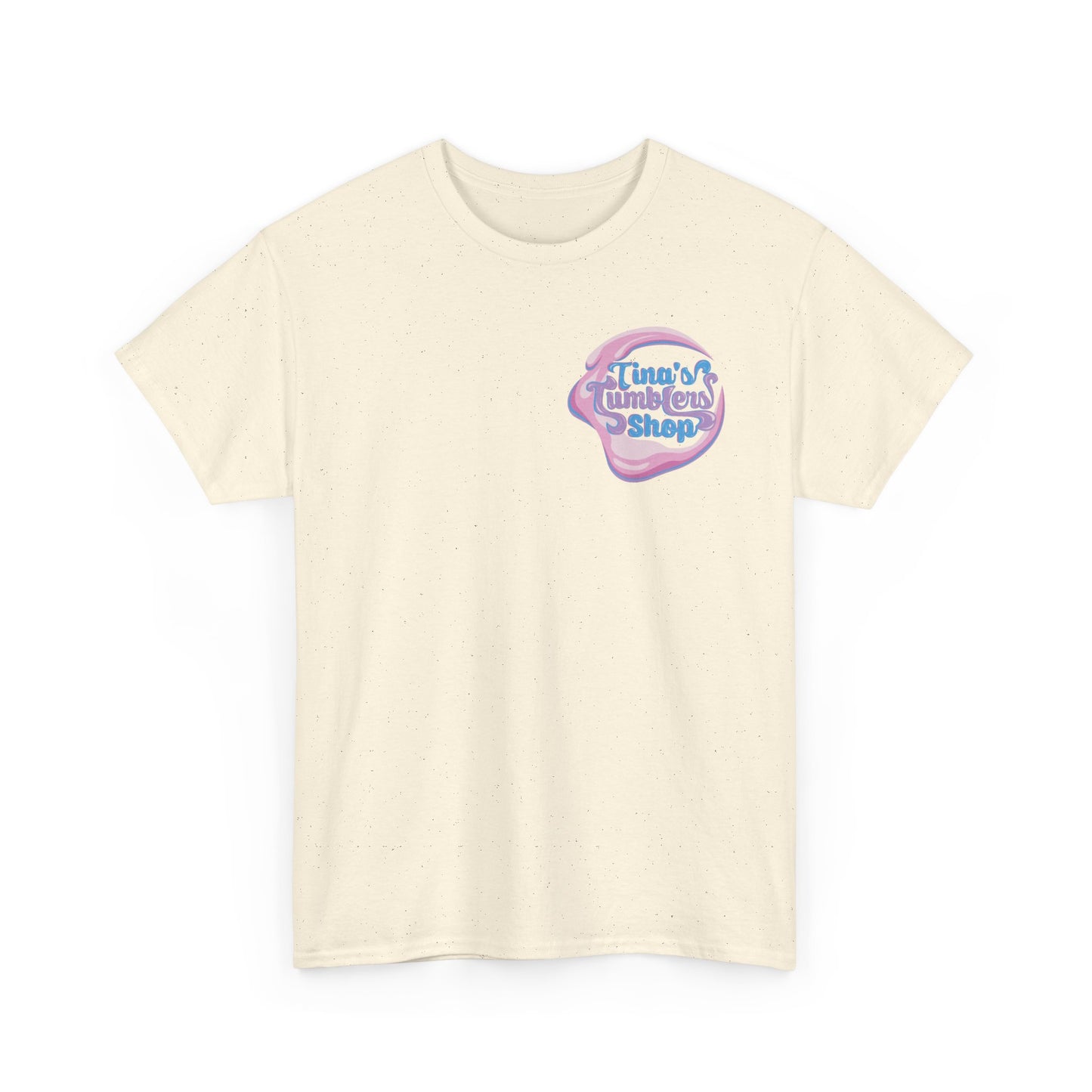 Tina's Tumblers Shop Logo ~ Whimsical Unisex Cotton Tee