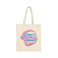 Tina Logo Cotton Canvas Tote Bag