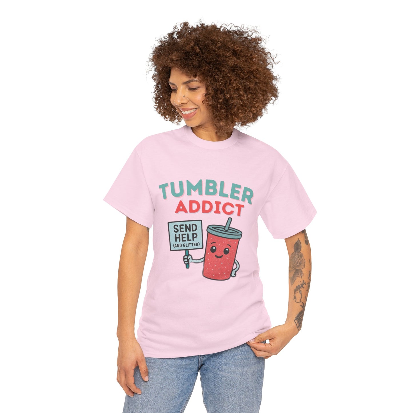 Tumbler Addict Tee, Unisex Cotton Tee