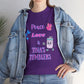 Peace, Love & Tumblers Tee WITH LOGO ON BACK - Unisex Cotton Shirt