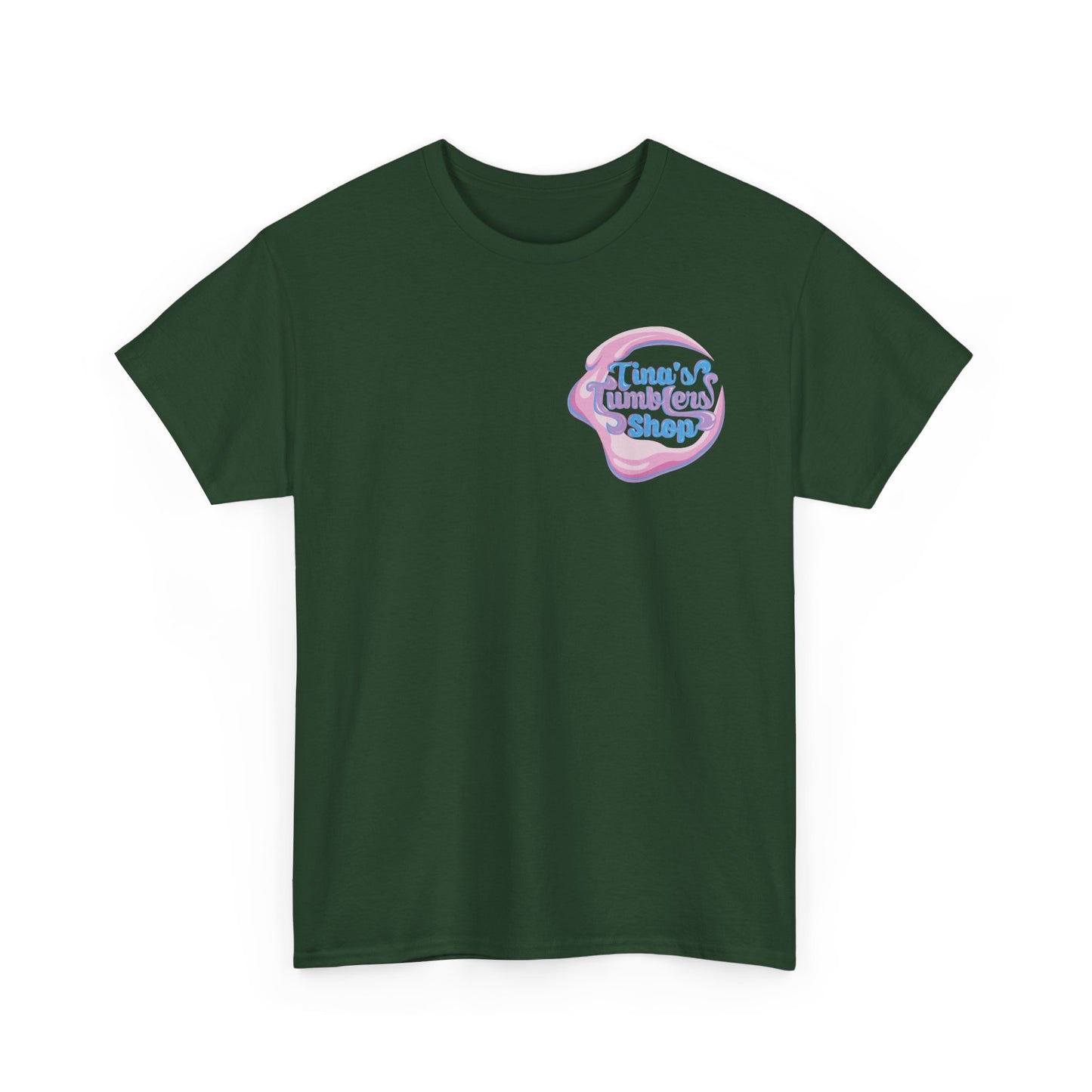 Tina's Tumblers Shop Logo ~ Whimsical Unisex Cotton Tee