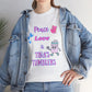 Peace, Love & Tumblers Tee WITH LOGO ON BACK - Unisex Cotton Shirt