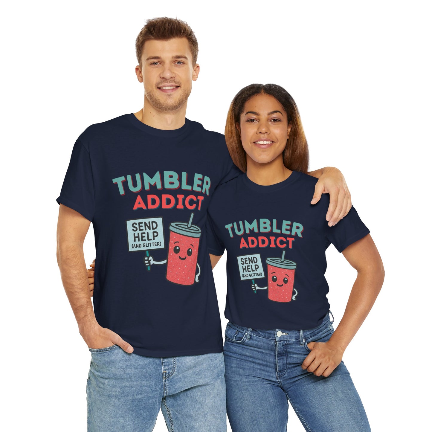 Tumbler Addict Tee, Unisex Cotton Tee