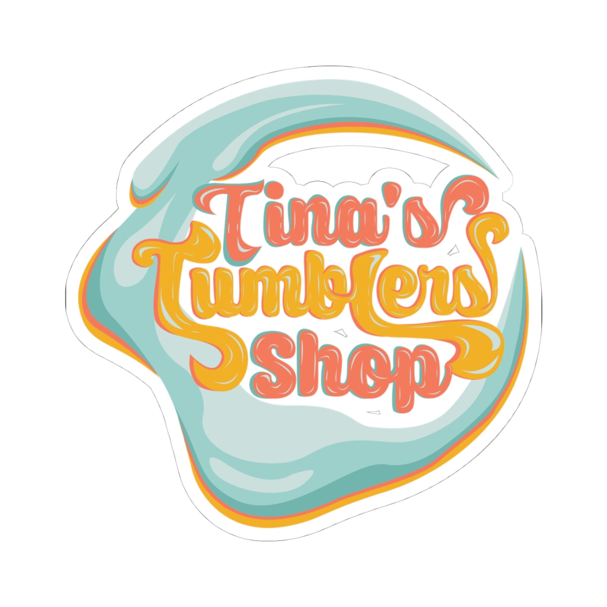 Tina's Logo Kiss-Cut Stickers
