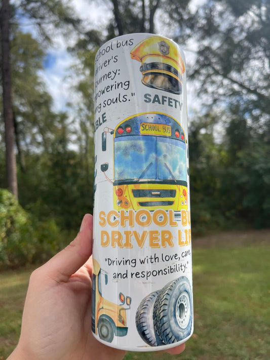 School Bus driver tumbler