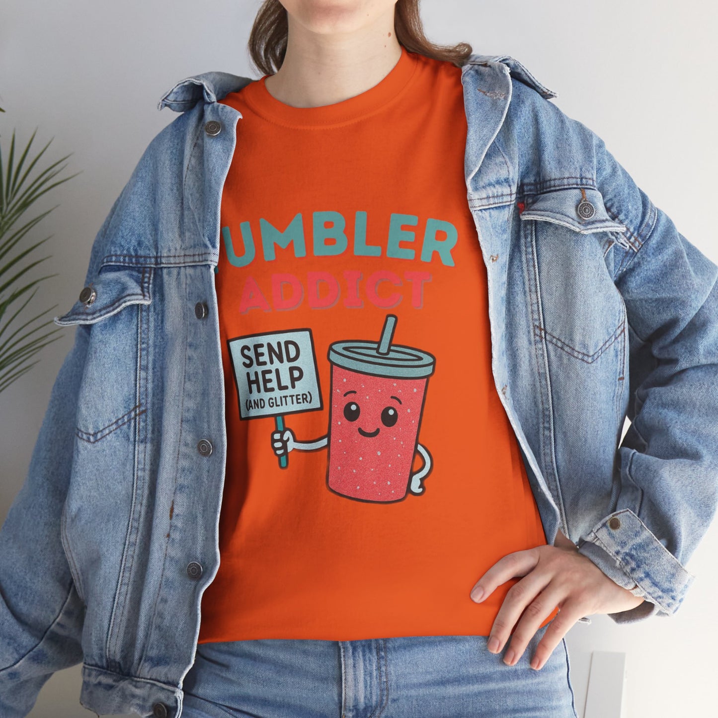 Tumbler Addict Tee, Unisex Cotton Tee