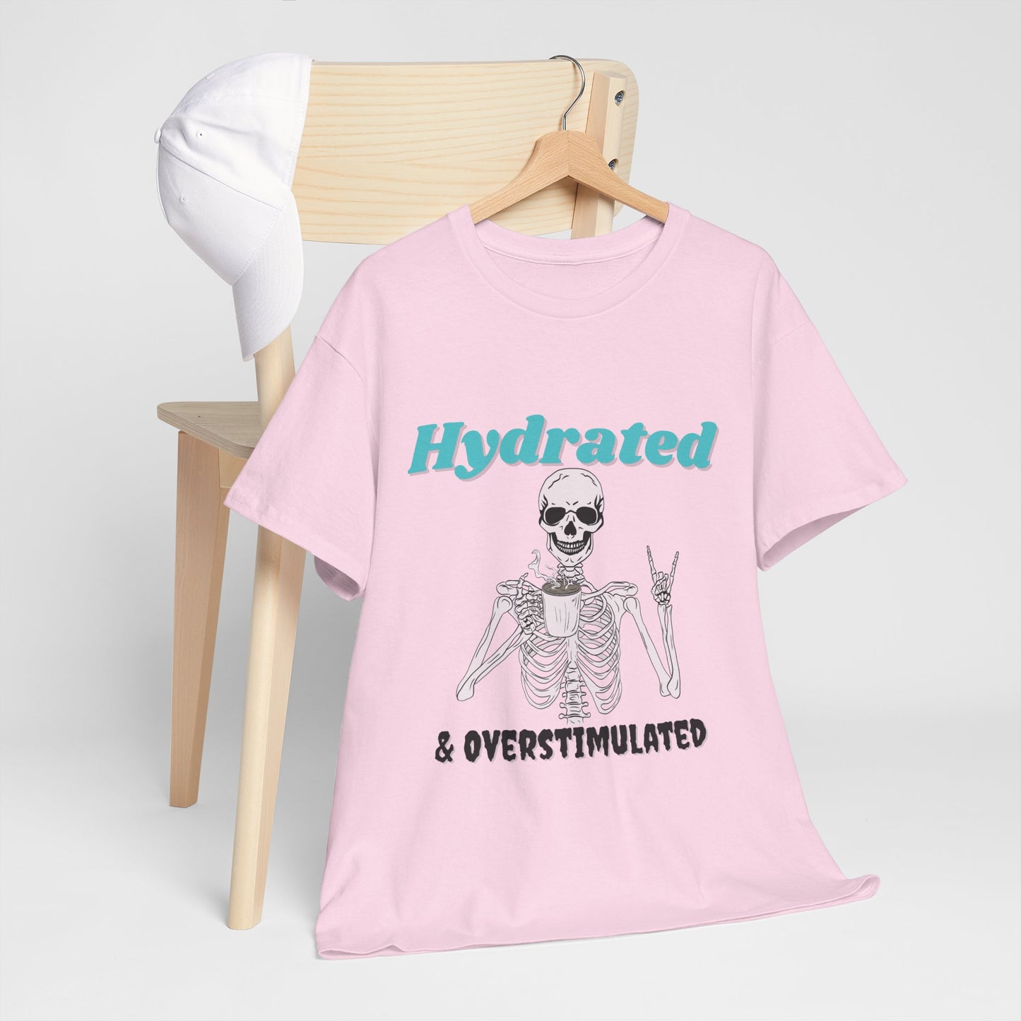 Hydrated & Overstimulated, Unisex Cotton Tee