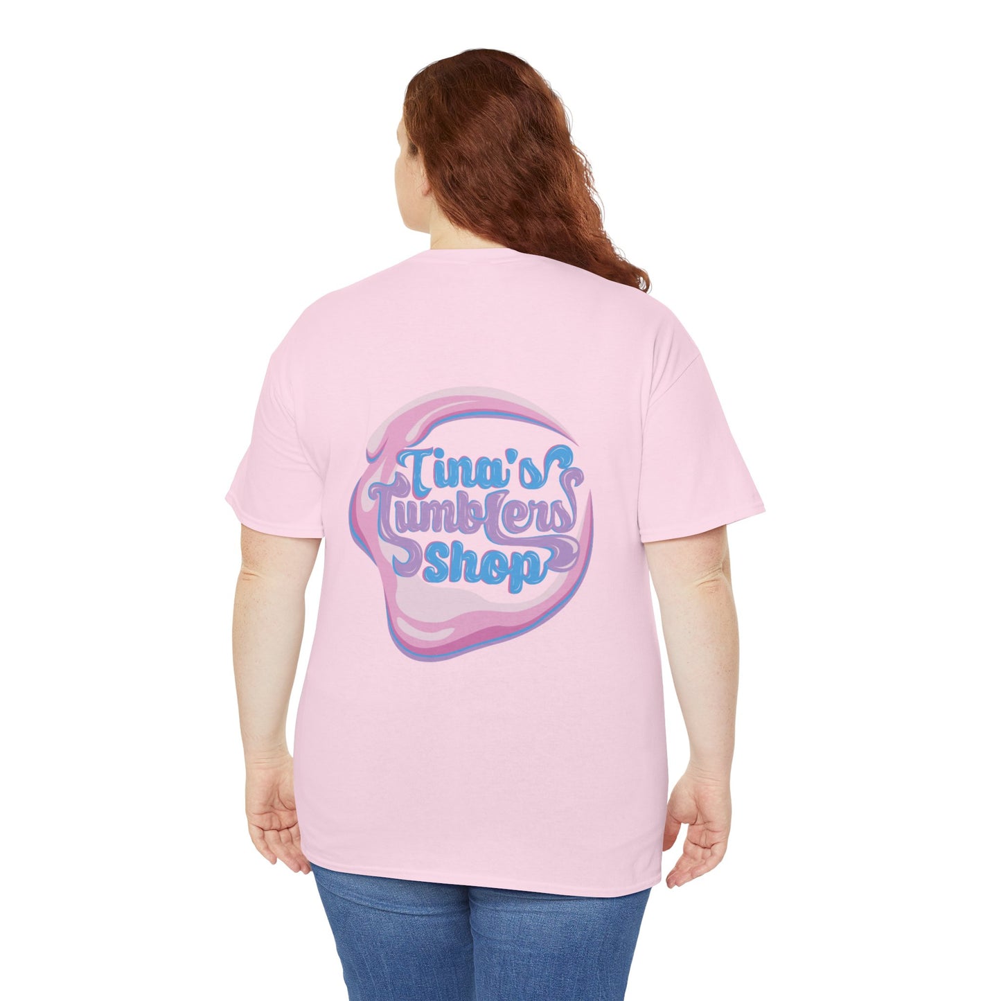 Tina's Tumblers Shop Logo ~ Whimsical Unisex Cotton Tee