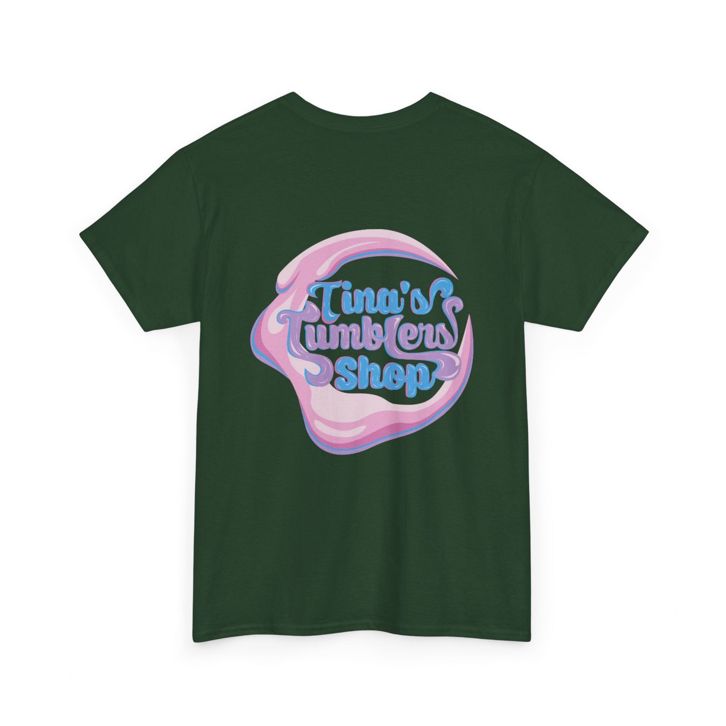 Tina's Tumblers Shop Logo ~ Whimsical Unisex Cotton Tee
