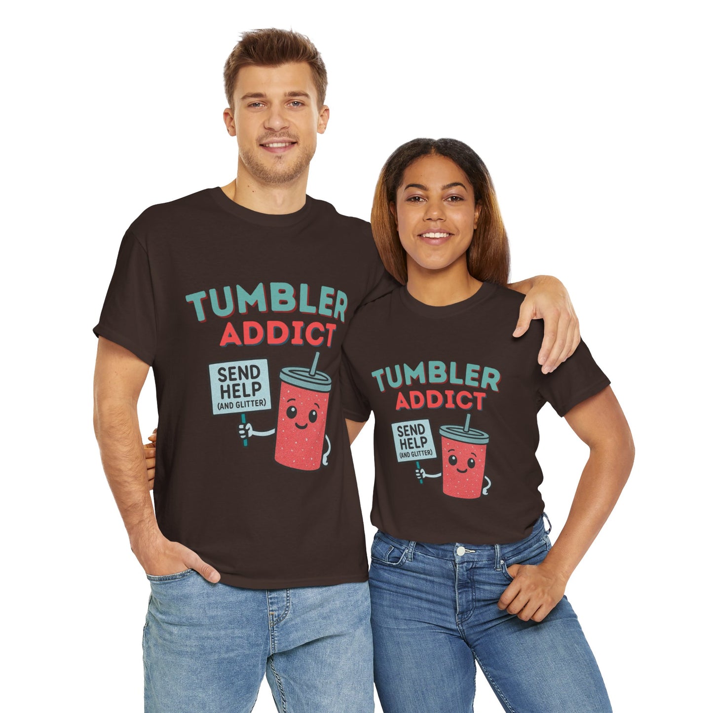 Tumbler Addict Tee, Unisex Cotton Tee
