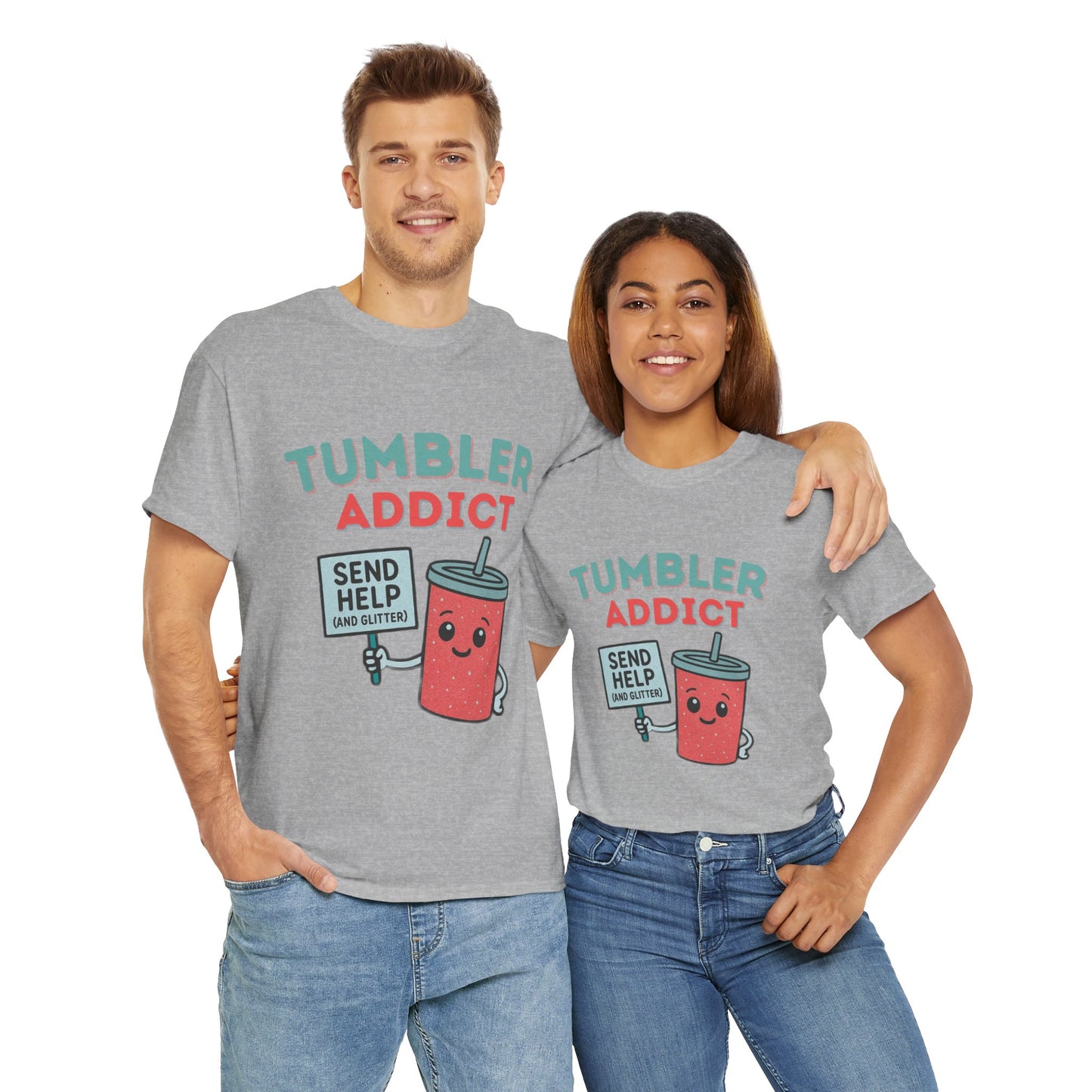 Tumbler Addict Tee, Unisex Cotton Tee