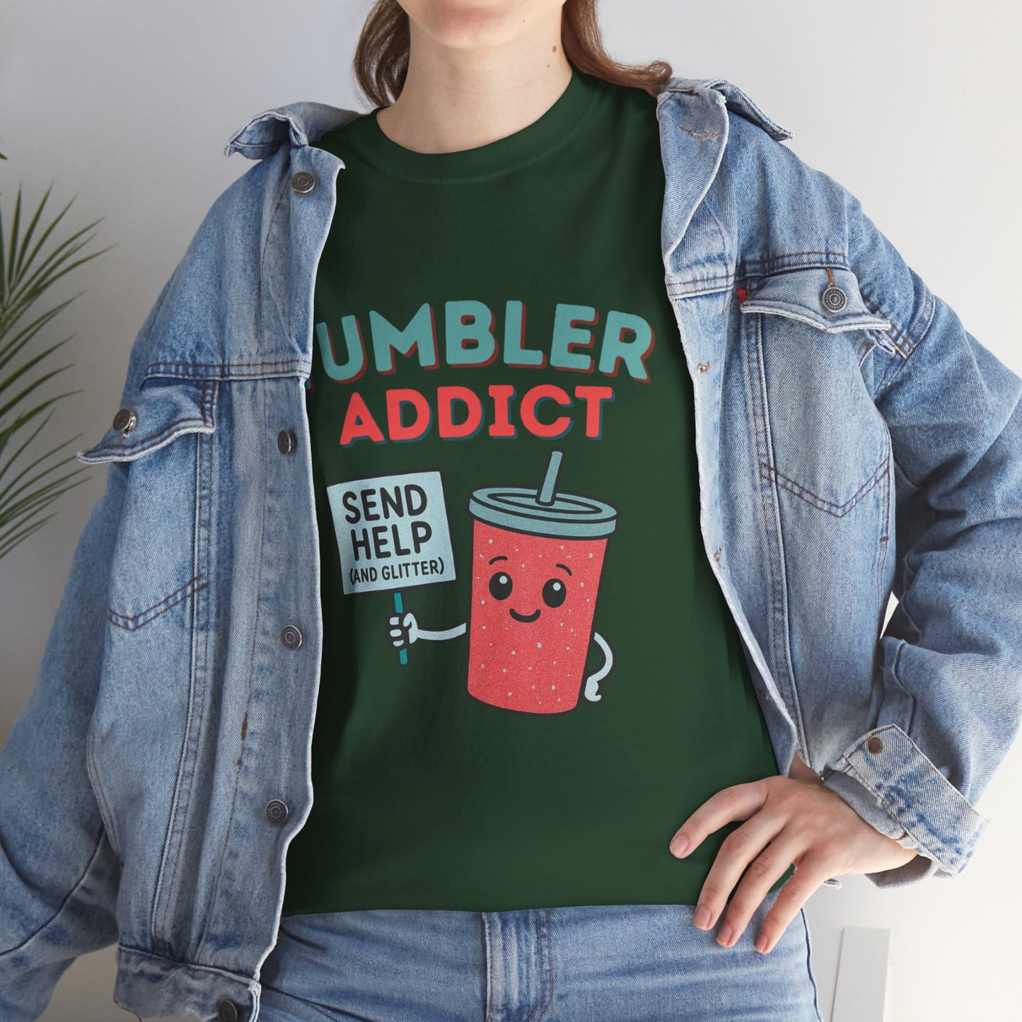 Tumbler Addict Tee, Unisex Cotton Tee