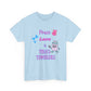 Peace, Love & Tumblers Tee WITH LOGO ON BACK - Unisex Cotton Shirt