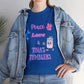 Peace, Love & Tumblers Tee WITH LOGO ON BACK - Unisex Cotton Shirt