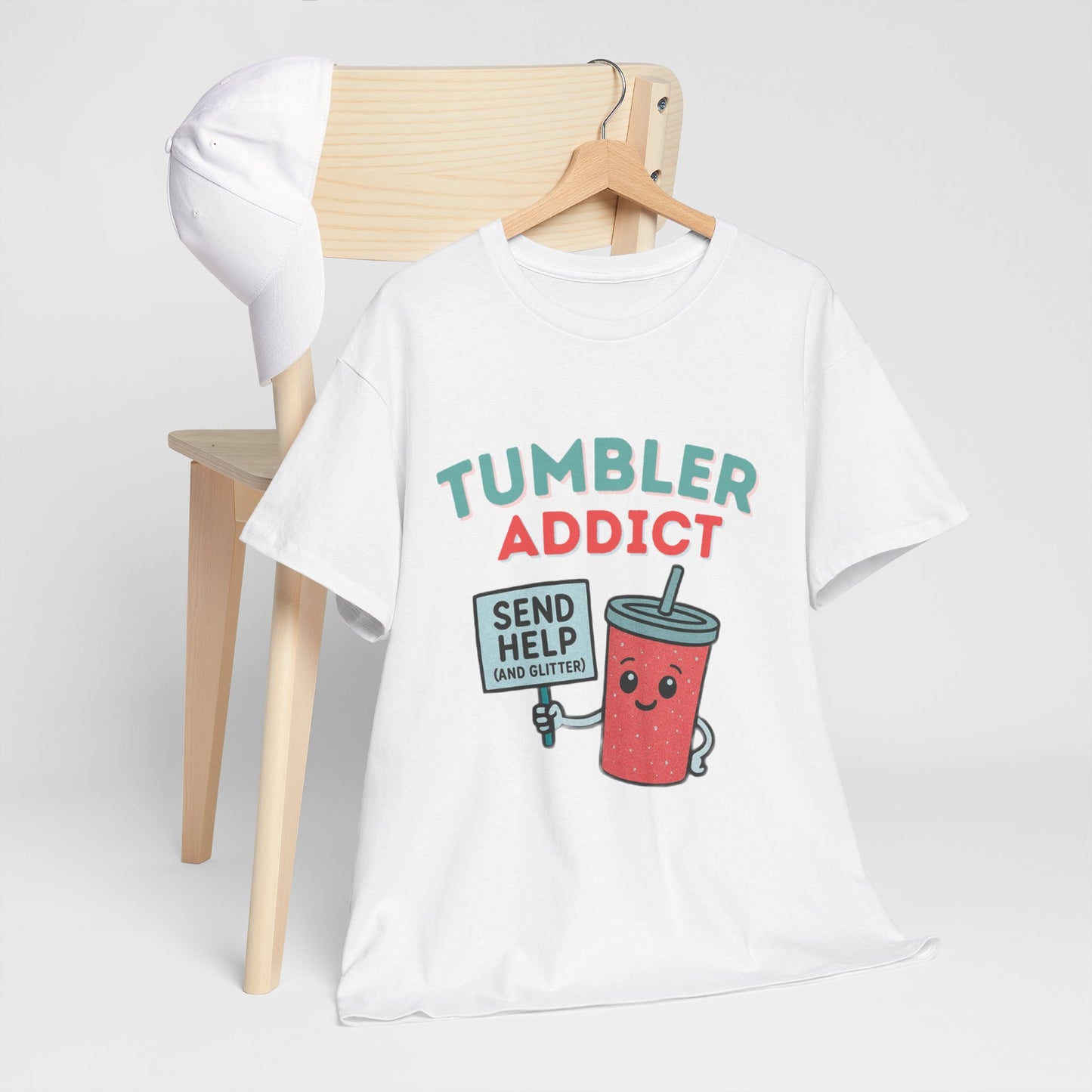 Tumbler Addict Tee, Unisex Cotton Tee