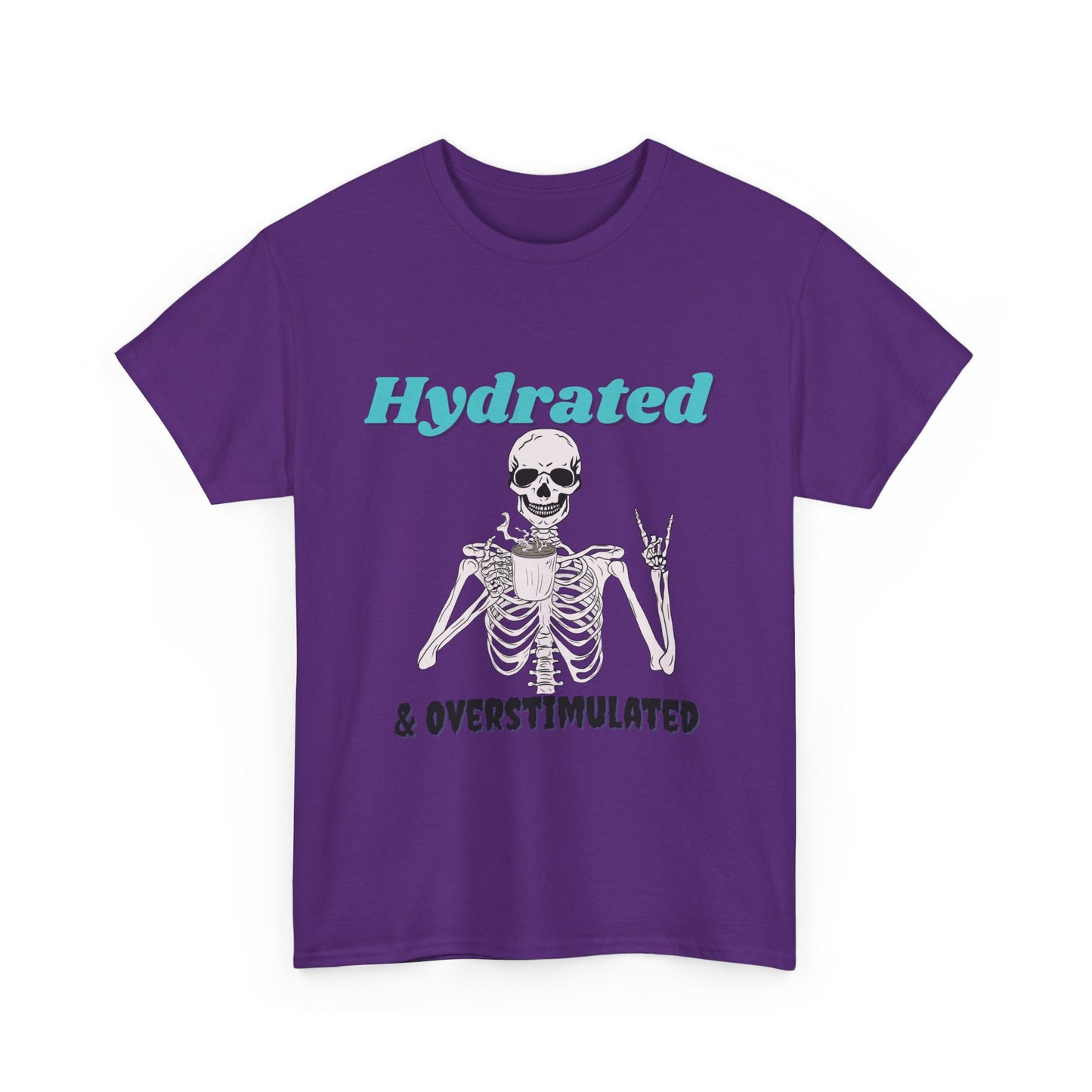 Hydrated & Overstimulated, Unisex Cotton Tee