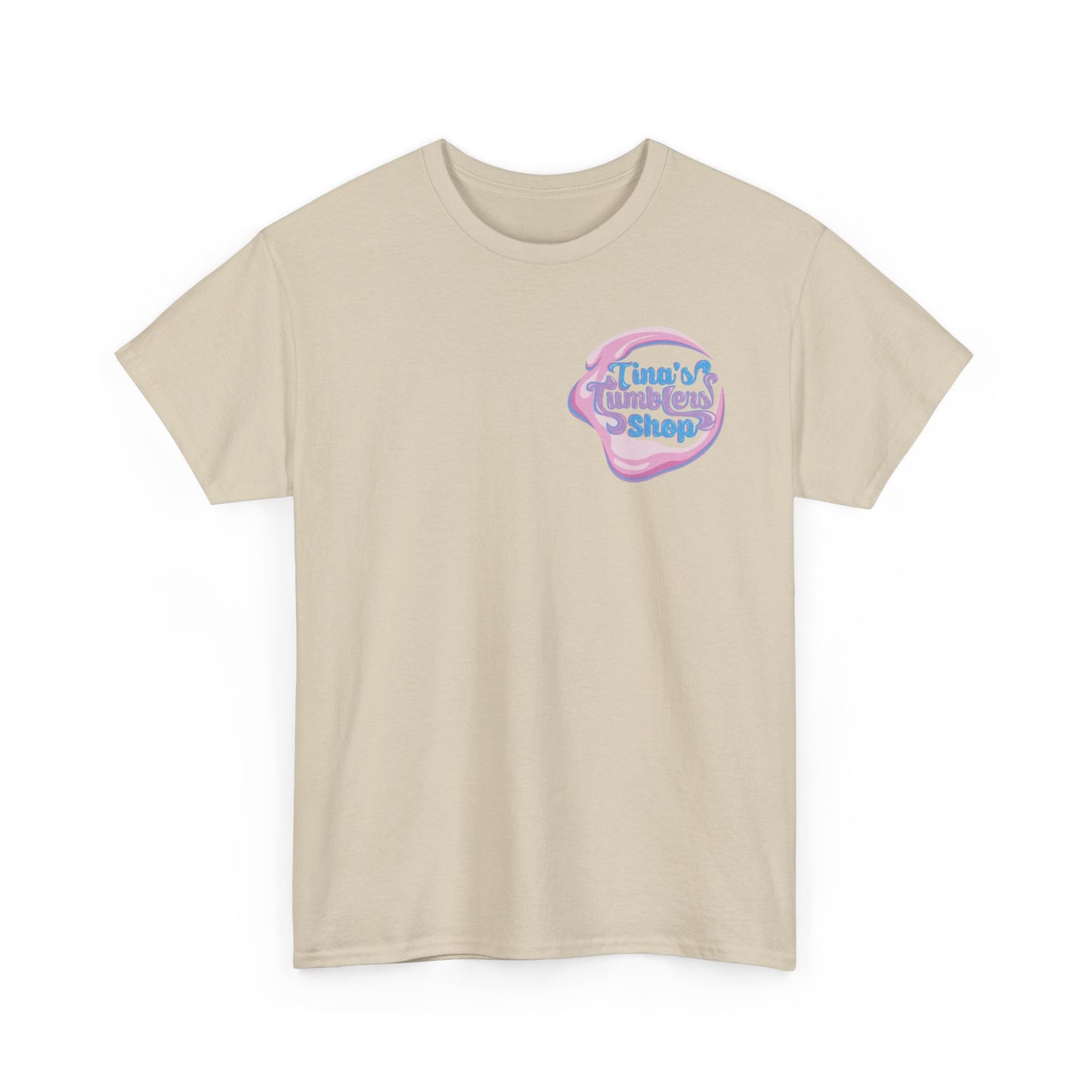 Tina's Tumblers Shop Logo ~ Whimsical Unisex Cotton Tee