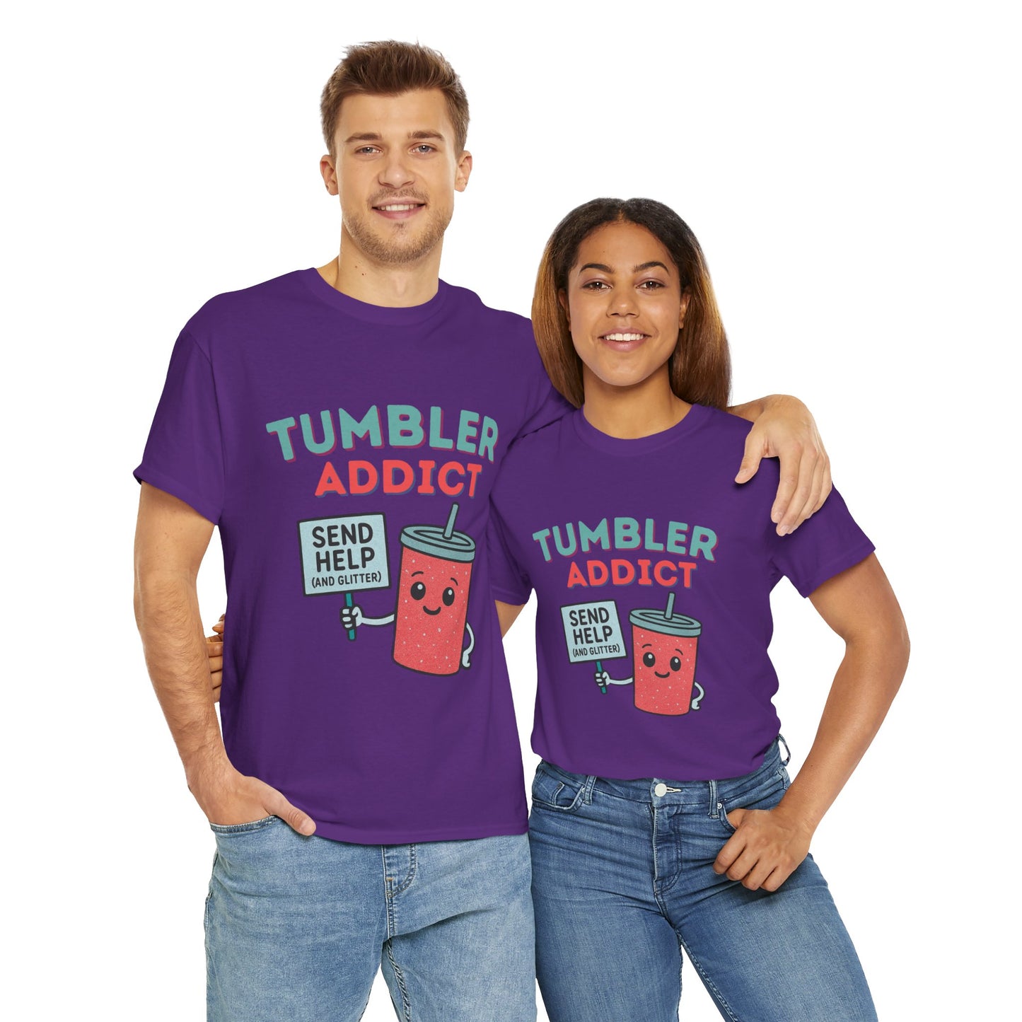 Tumbler Addict Tee, Unisex Cotton Tee