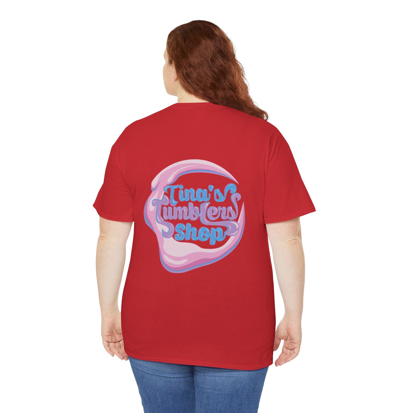 Tina's Tumblers Shop Logo ~ Whimsical Unisex Cotton Tee
