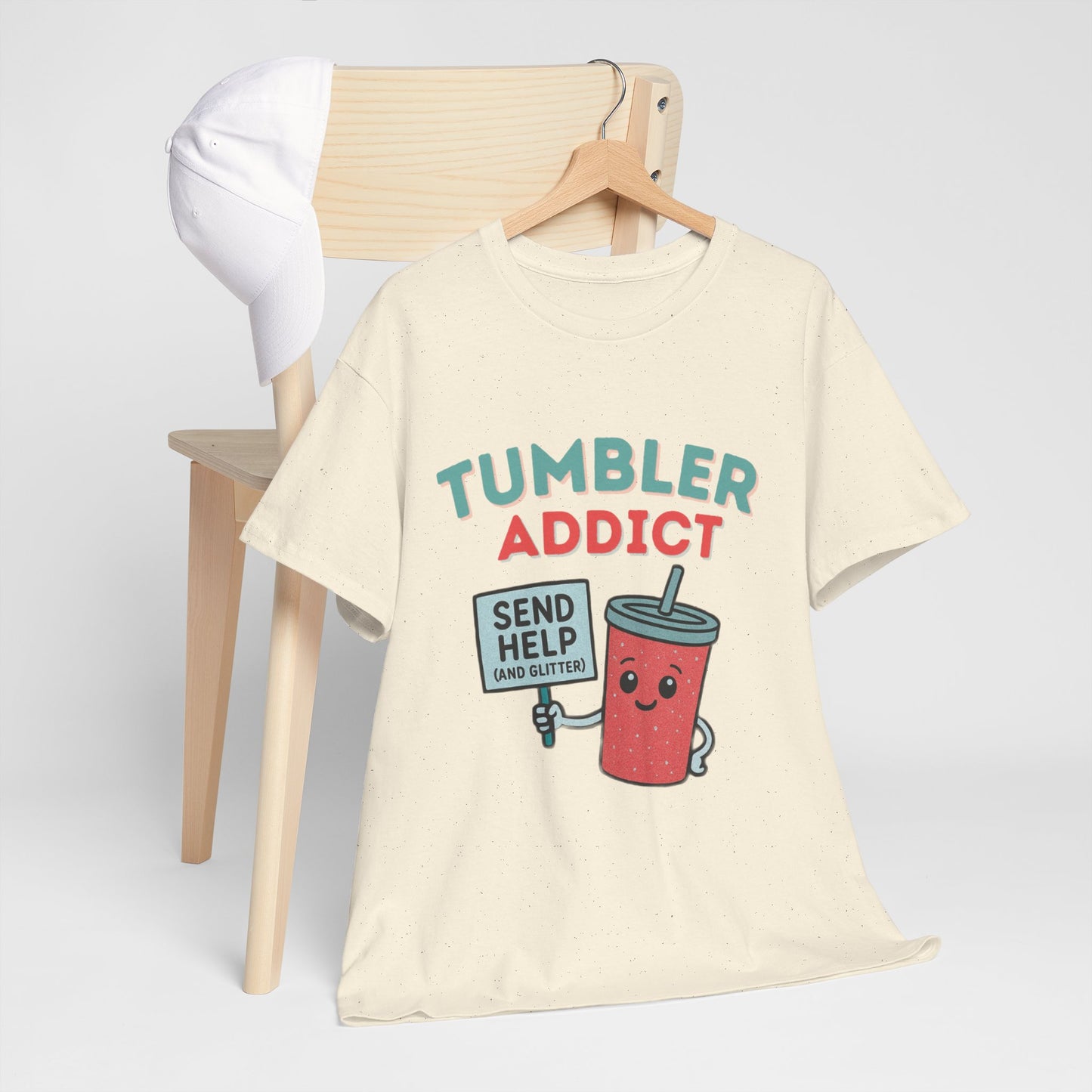 Tumbler Addict Tee, Unisex Cotton Tee
