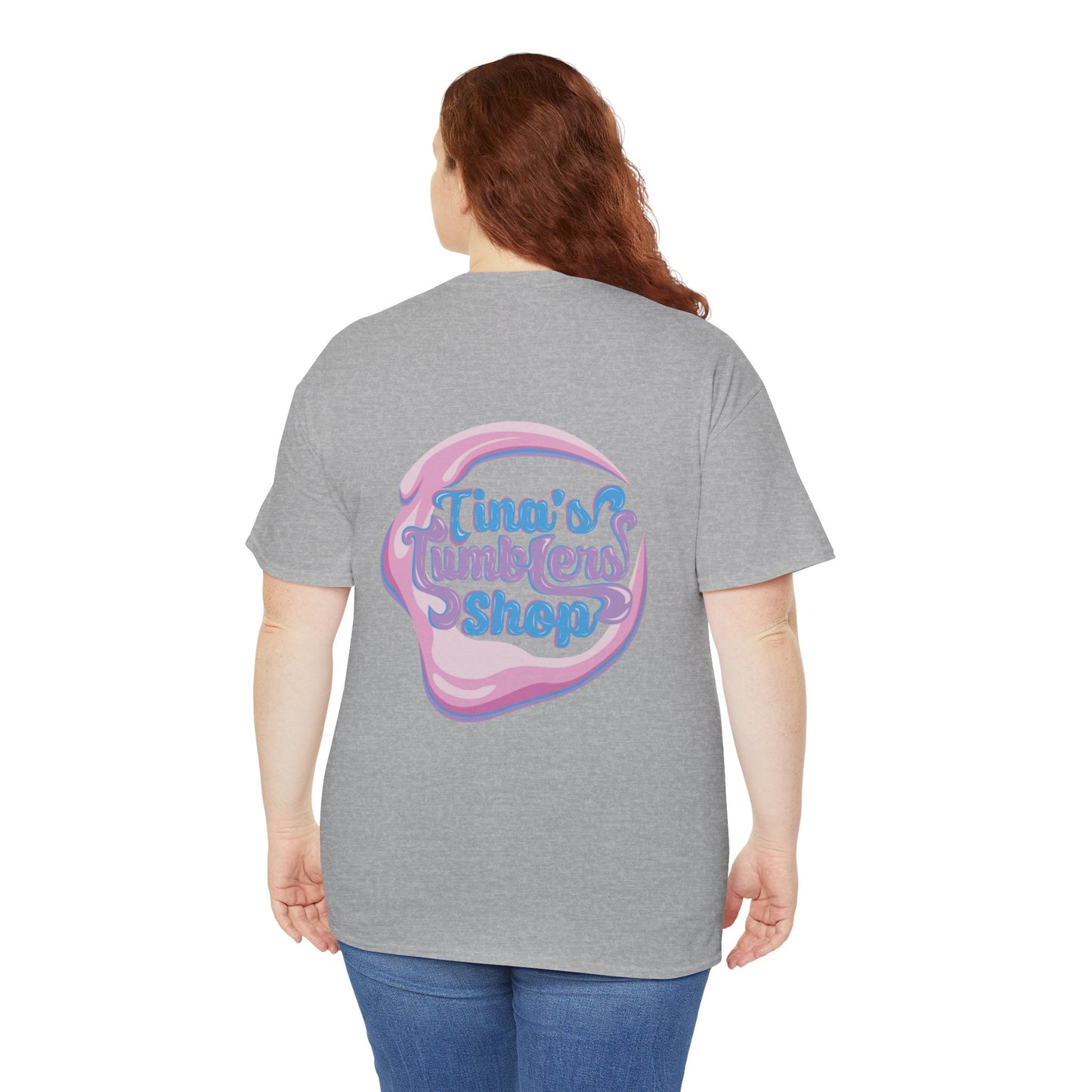 Tina's Tumblers Shop Logo ~ Whimsical Unisex Cotton Tee