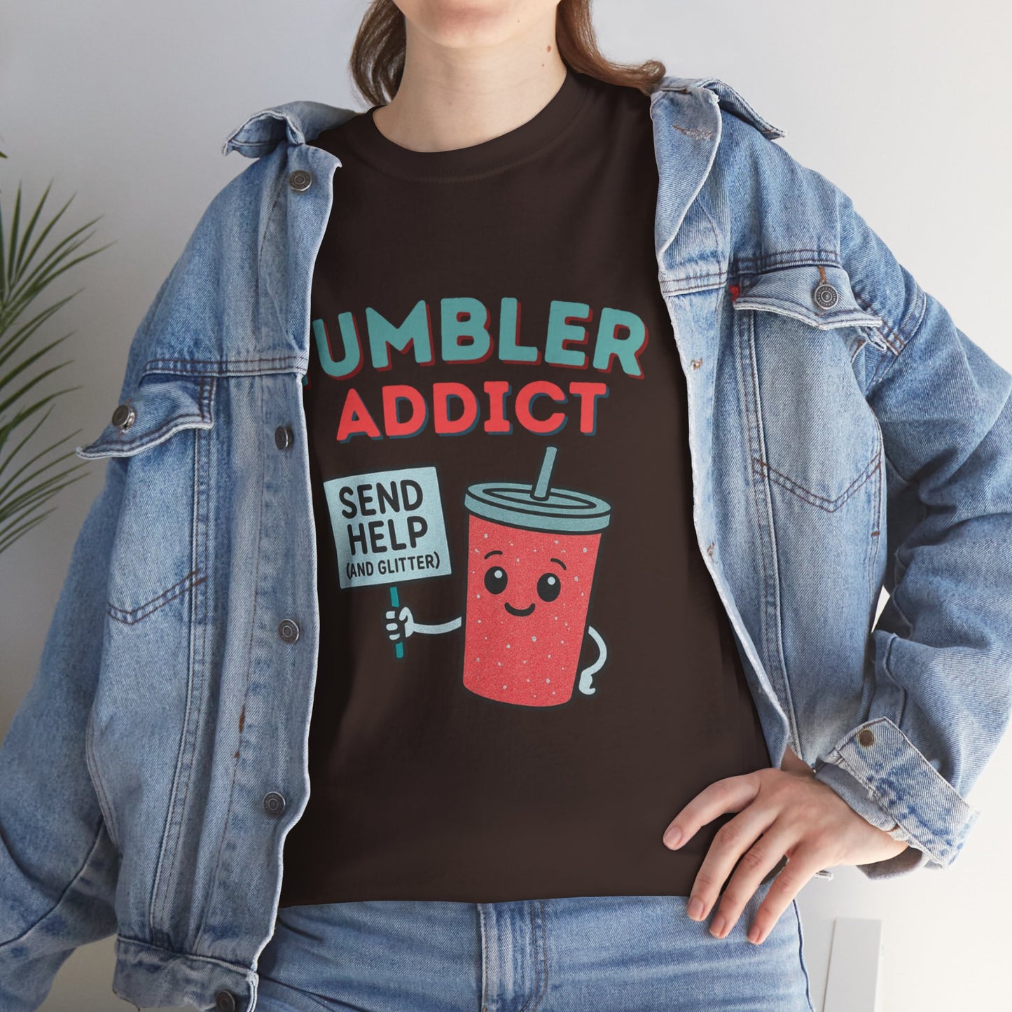 Tumbler Addict Tee, Unisex Cotton Tee