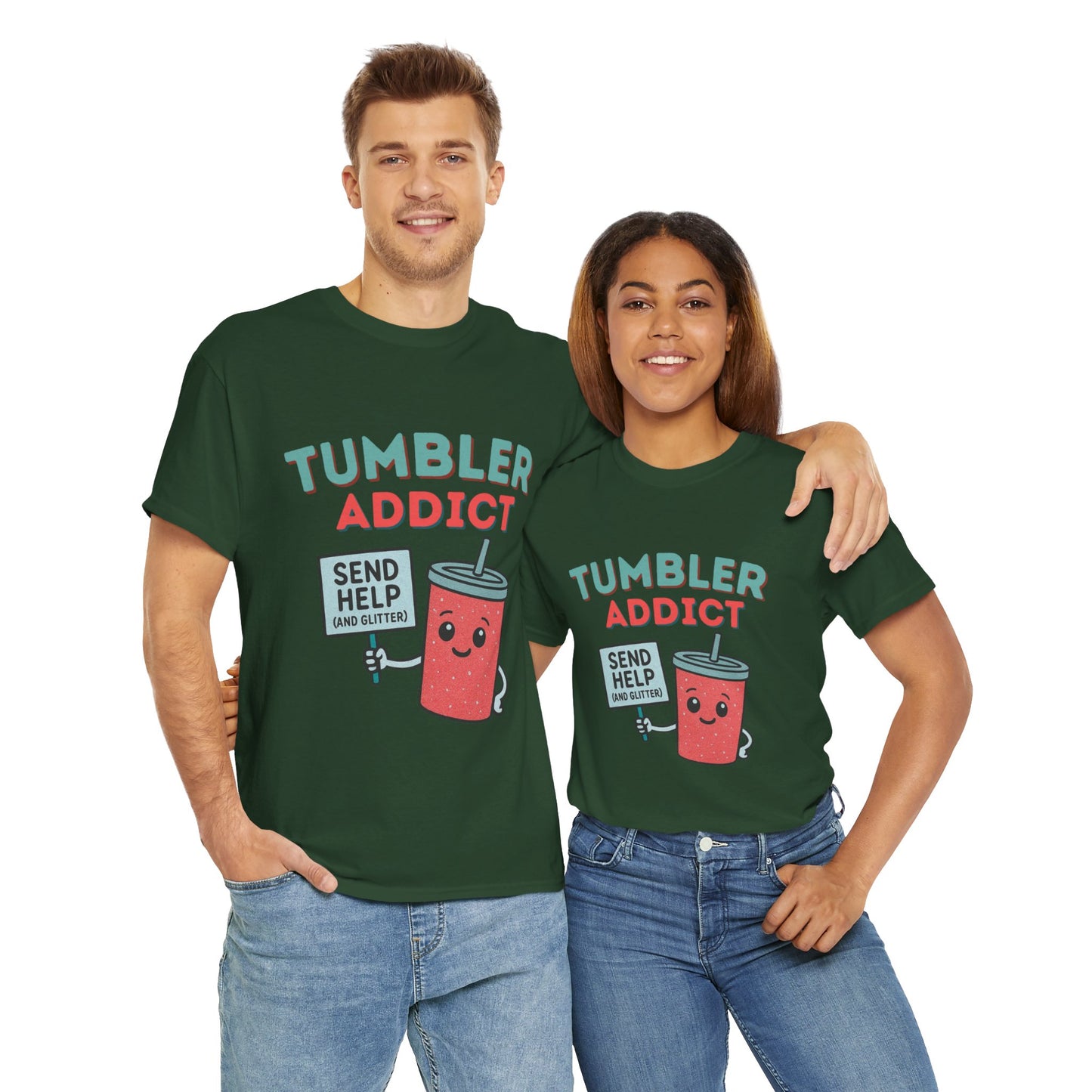 Tumbler Addict Tee, Unisex Cotton Tee
