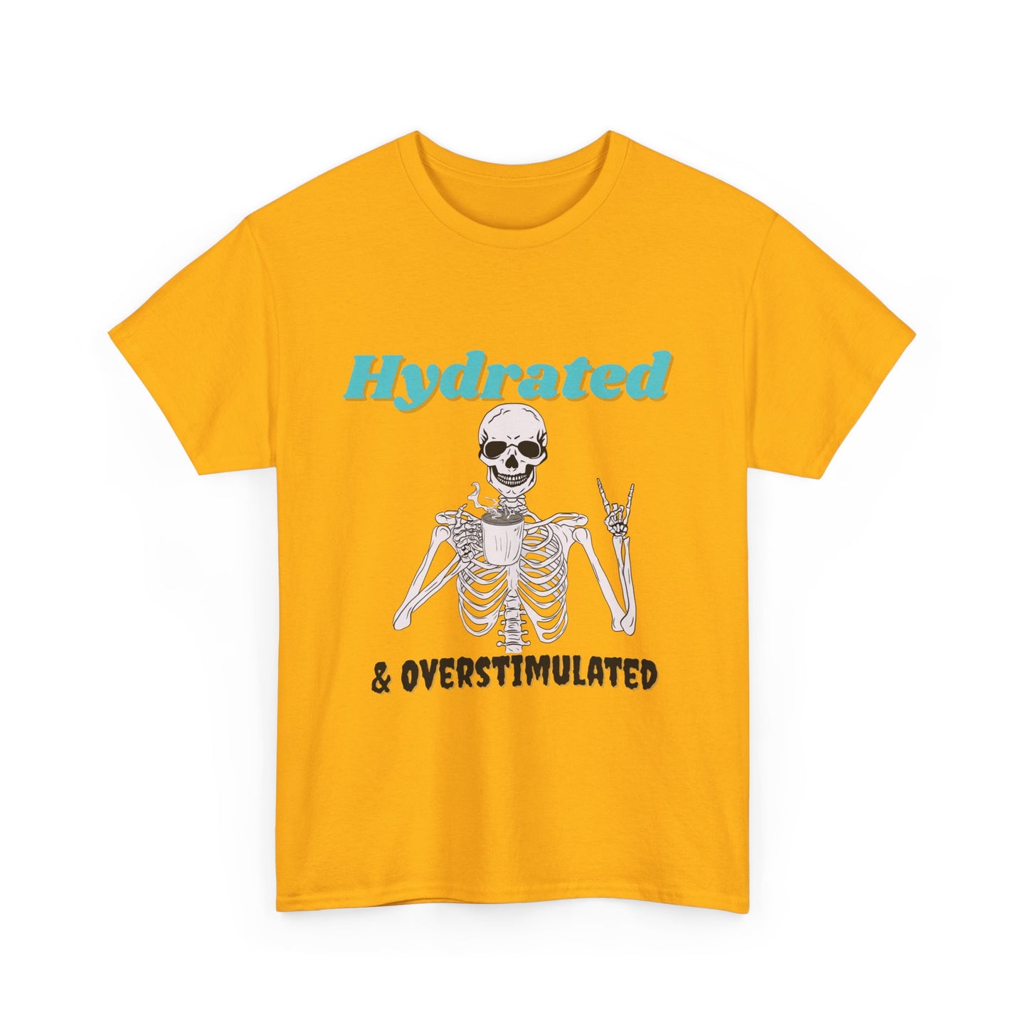 Hydrated & Overstimulated, Unisex Cotton Tee