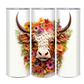 20oz Highland Cow florals