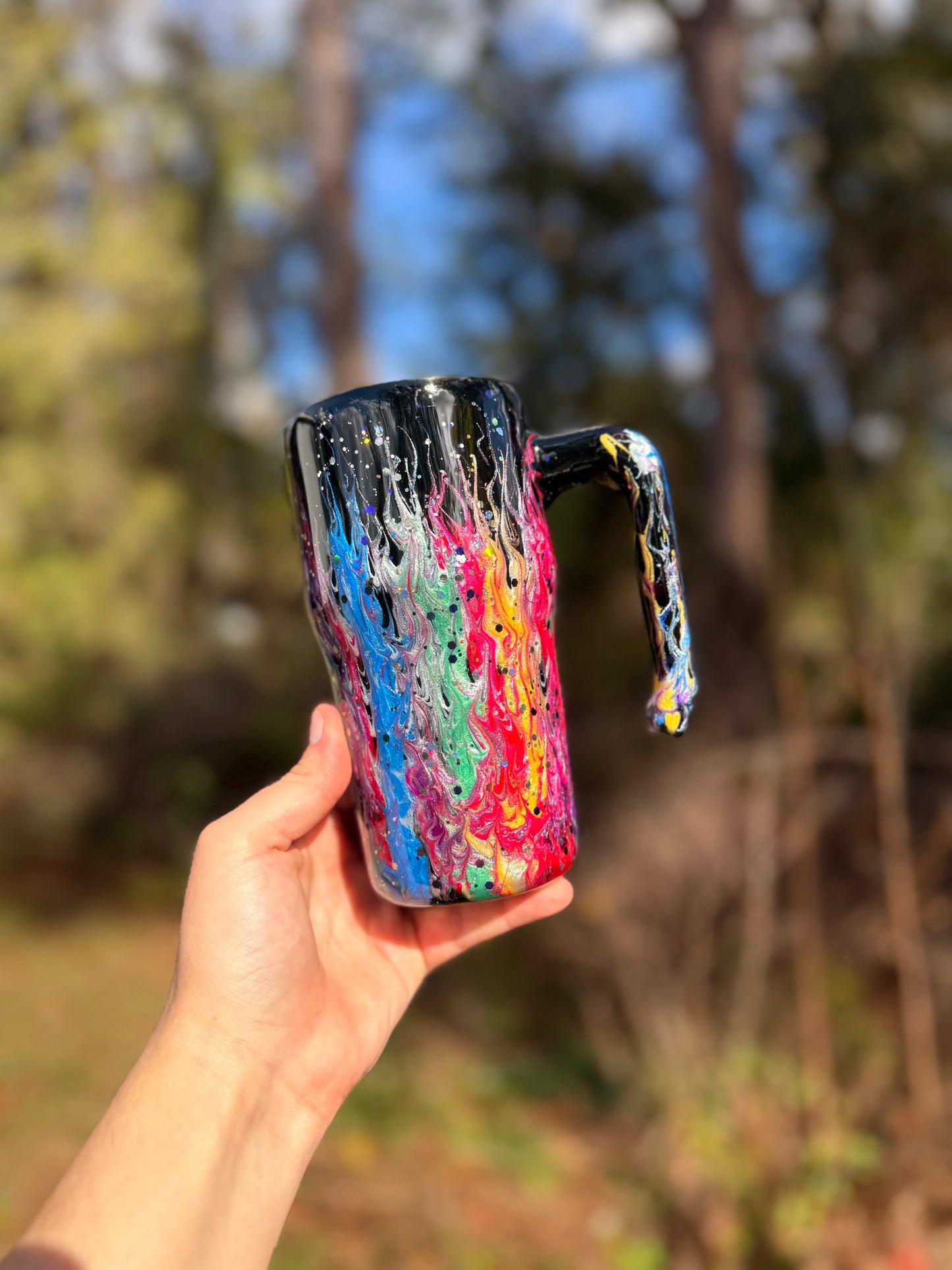 20oz Rainbow Drip