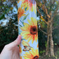 20oz Yellow Sunflower with butterfly tumbler