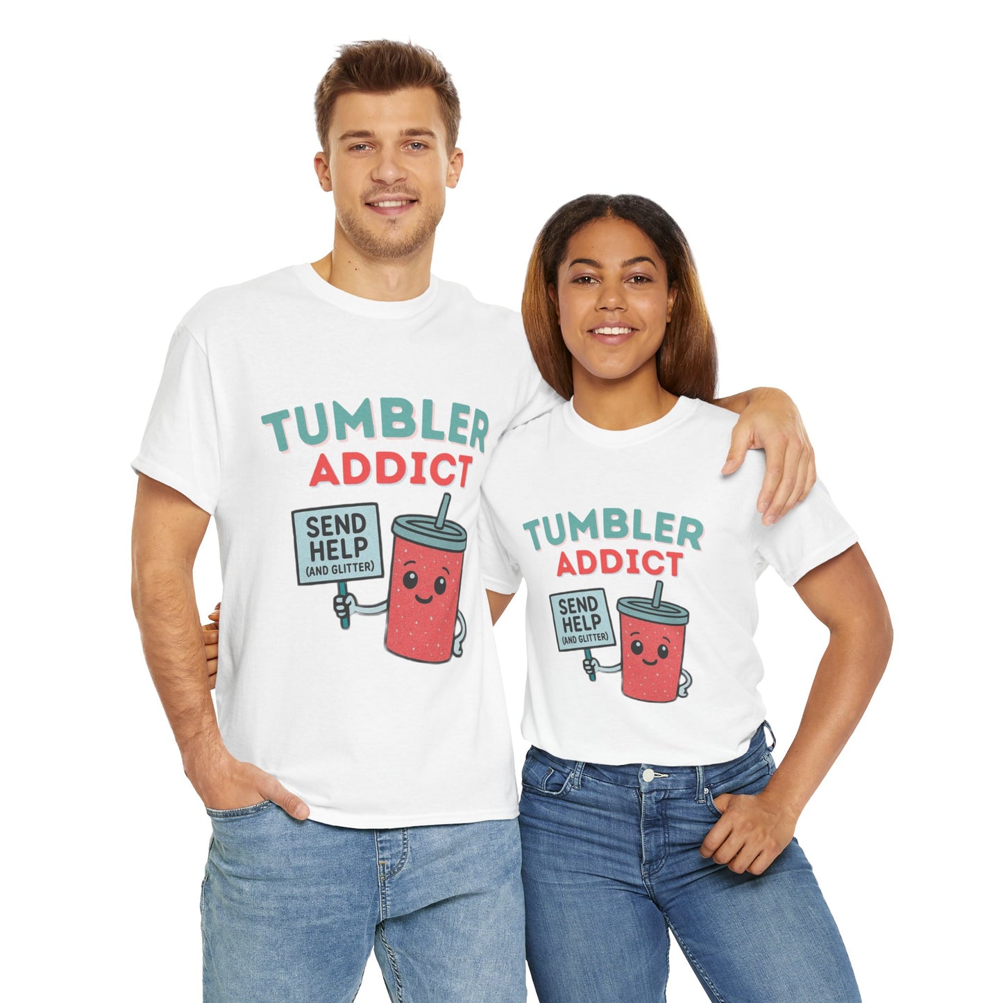 Tumbler Addict Tee, Unisex Cotton Tee