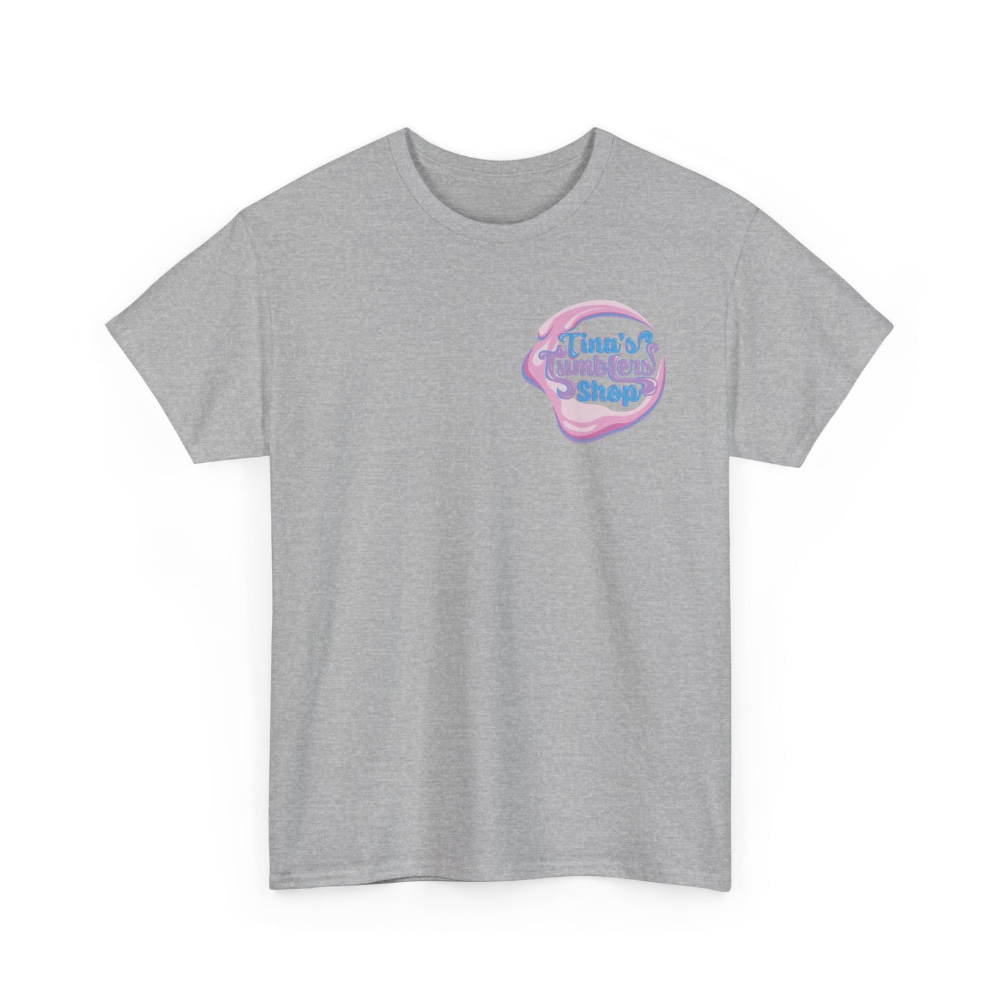 Tina's Tumblers Shop Logo ~ Whimsical Unisex Cotton Tee
