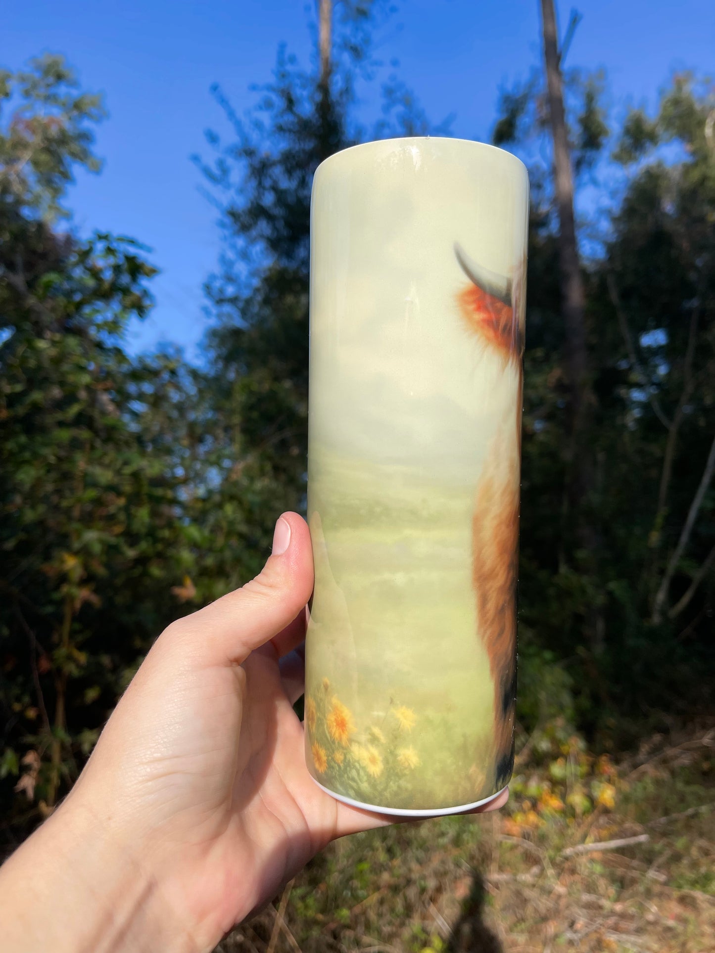 20oz Highland Cow Full body tumbler