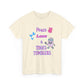 Peace, Love & Tumblers Tee WITH LOGO ON BACK - Unisex Cotton Shirt