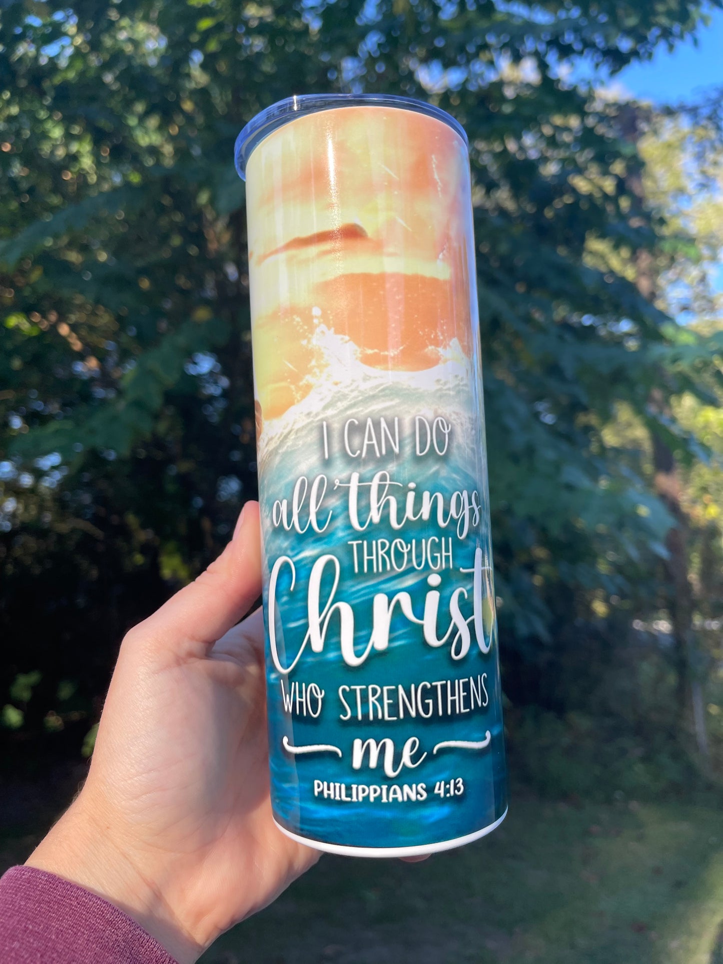 I can do all things through Christ who strengthens me tumbler