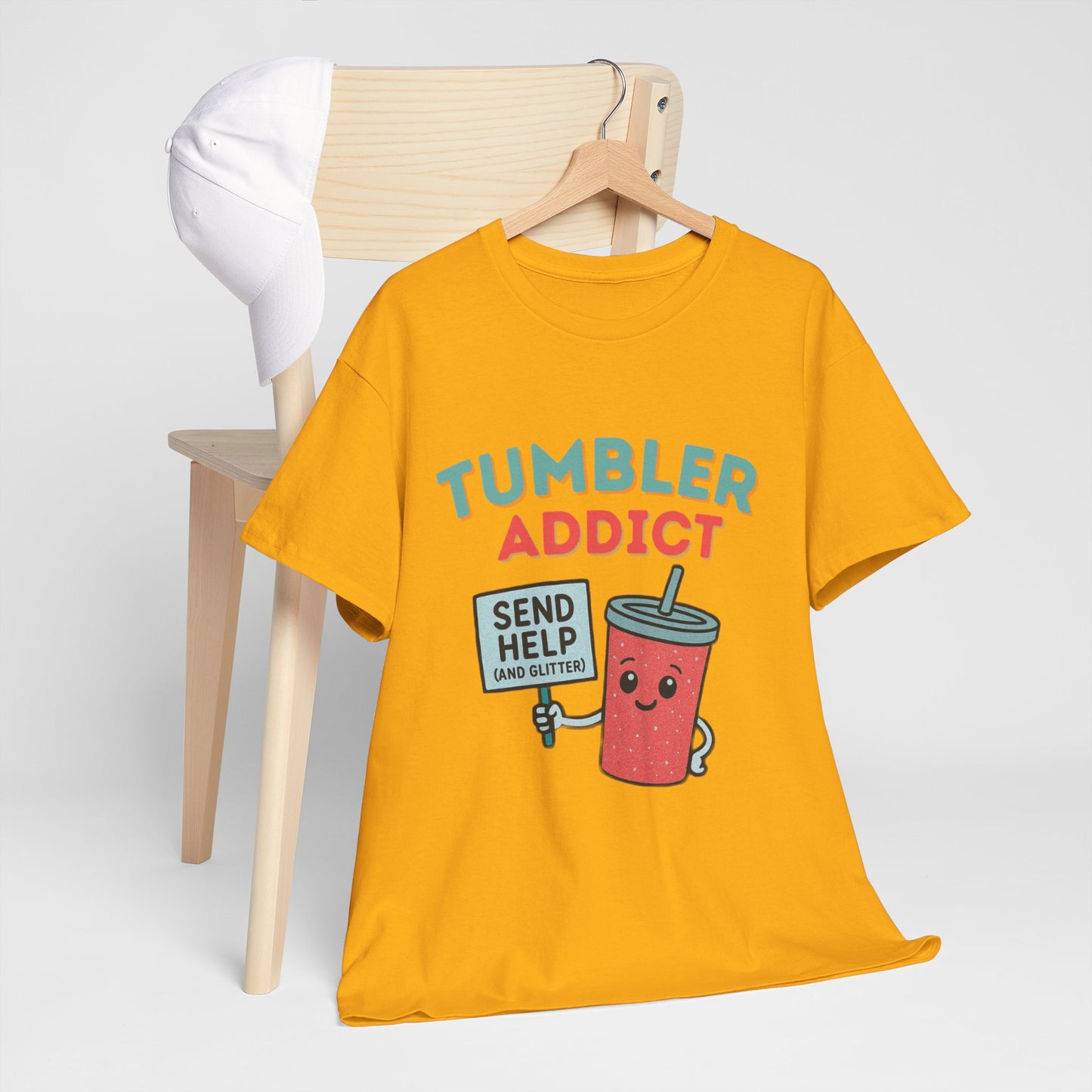 Tumbler Addict Tee, Unisex Cotton Tee