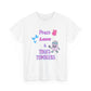 Peace, Love & Tumblers Tee WITH LOGO ON BACK - Unisex Cotton Shirt