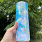 20oz Blue Glitter Look Tumbler