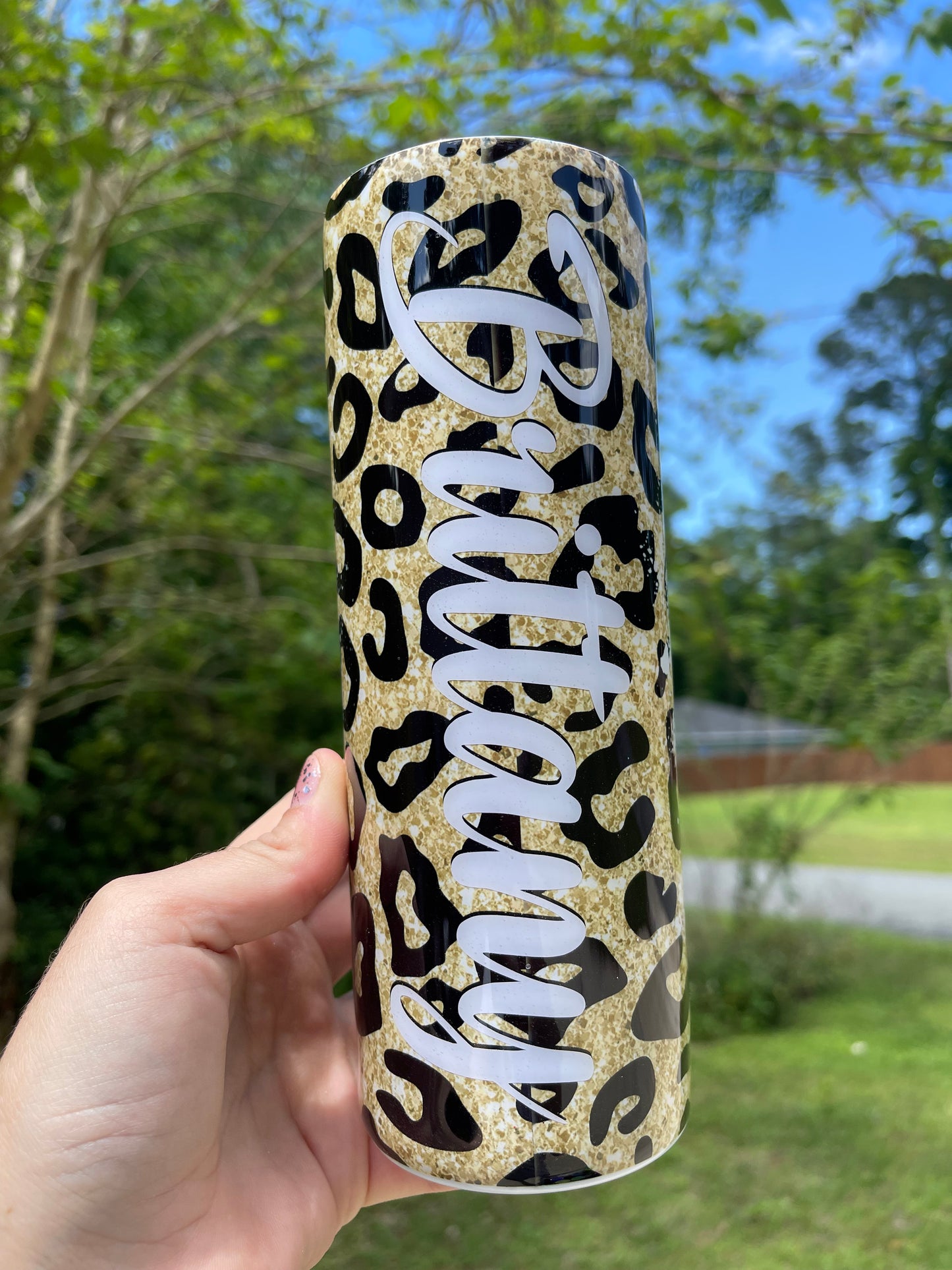 Cheetah Print #MOMLIFE Tumbler