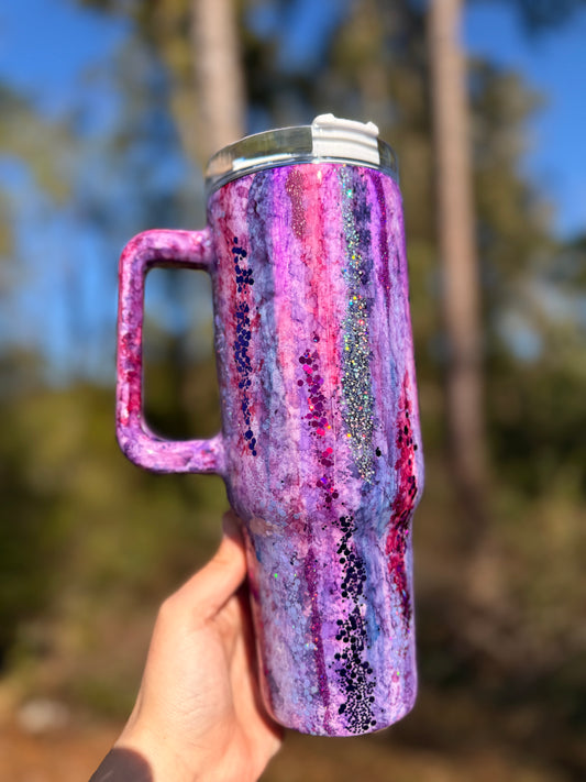 40oz Lilac Raindrops