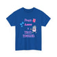 Peace, Love & Tumblers Tee WITH LOGO ON BACK - Unisex Cotton Shirt